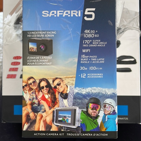 Safari 5 Action Camera + 16-in-1 Fun Pack Bundle New in Box - Picture 7 of 15